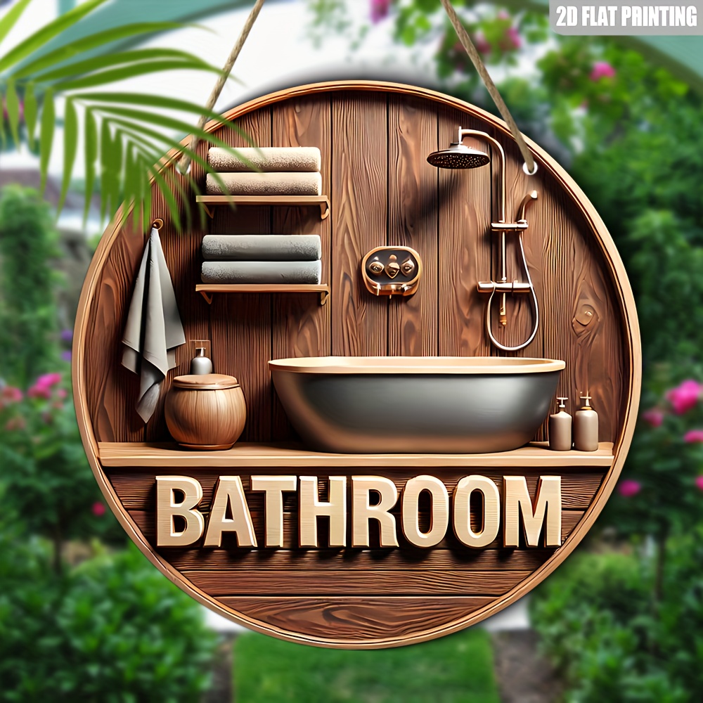 1 Piece 2D Wooden Disc Bathroo - огляд і ціна Office Technologies